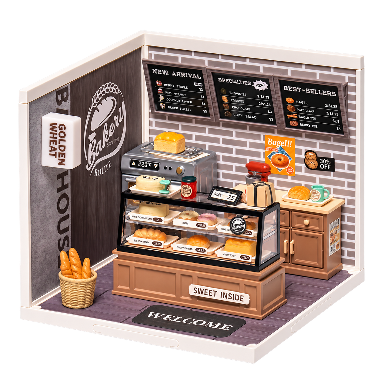Rolife Super Creator Golden Wheat Bakkerij DW005B