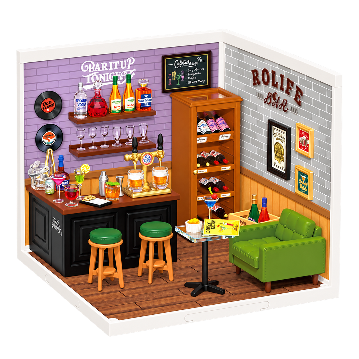 Rolife Super Creator Leisurely Cheers Bar DW012