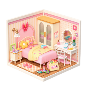 Rolife Super Creator Lovely Pink Slaapkamer DW016