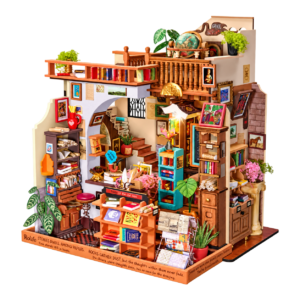Rolife Pagestory Books DH103 miniatuurboekenwinkel, vrijstaand met transparante achtergrond