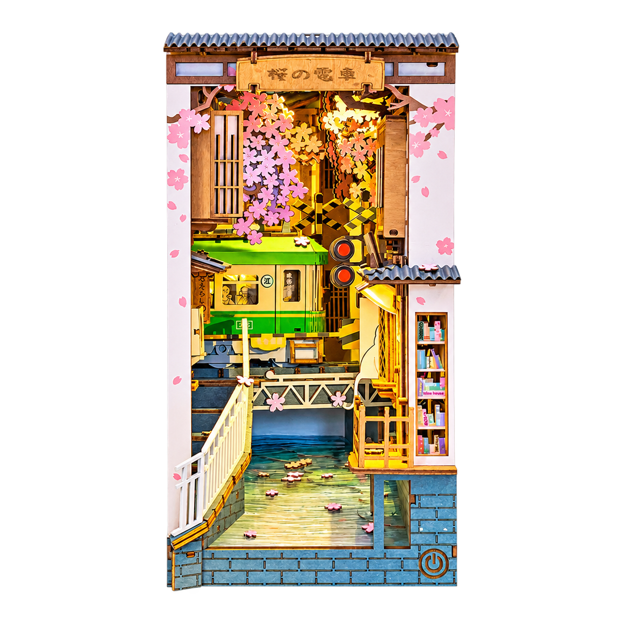 Rolife DIY Boekenhoek Sakura Densya TGB01