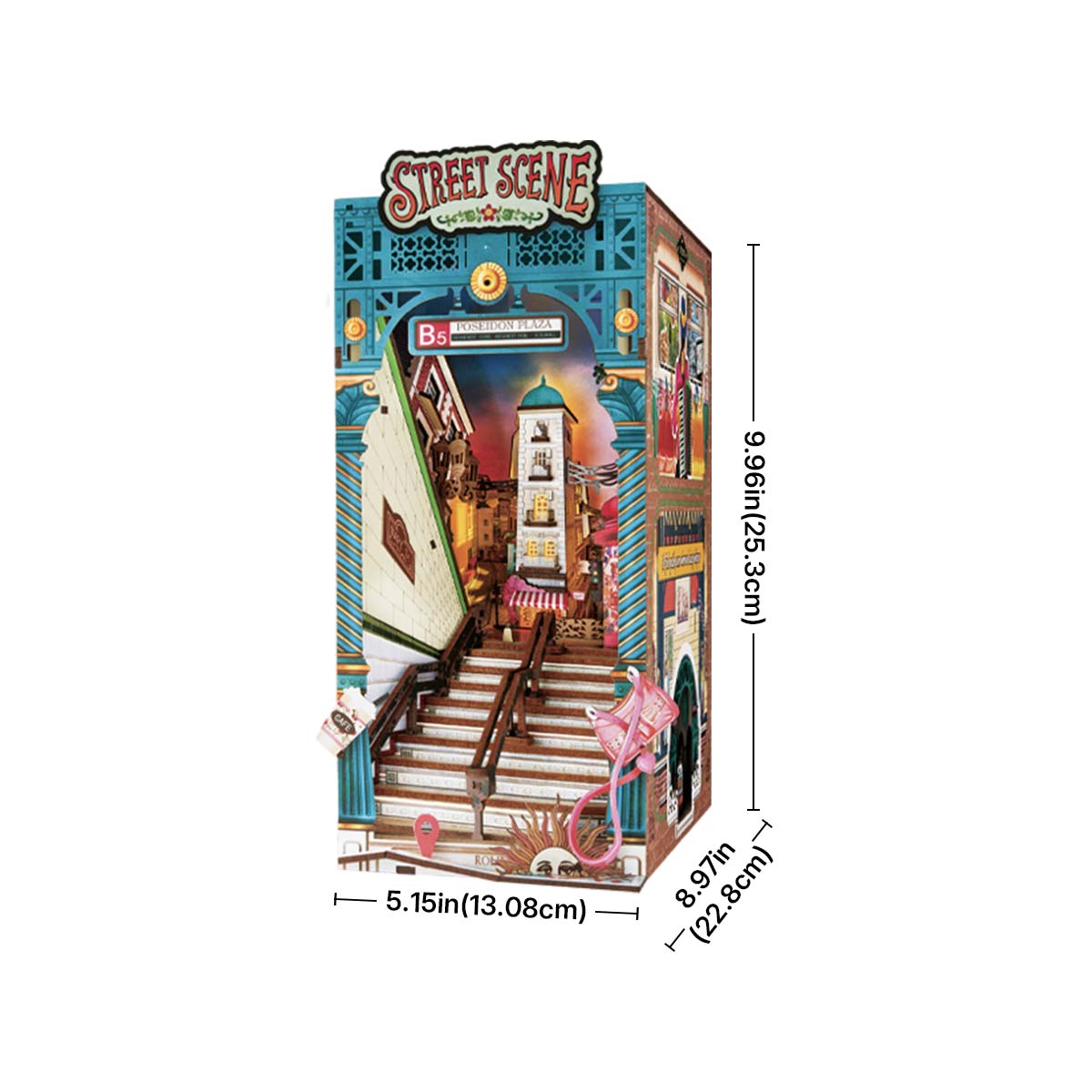 Rolife DIY Boekenhoek Street Scene – TGB13 - Afbeelding 6