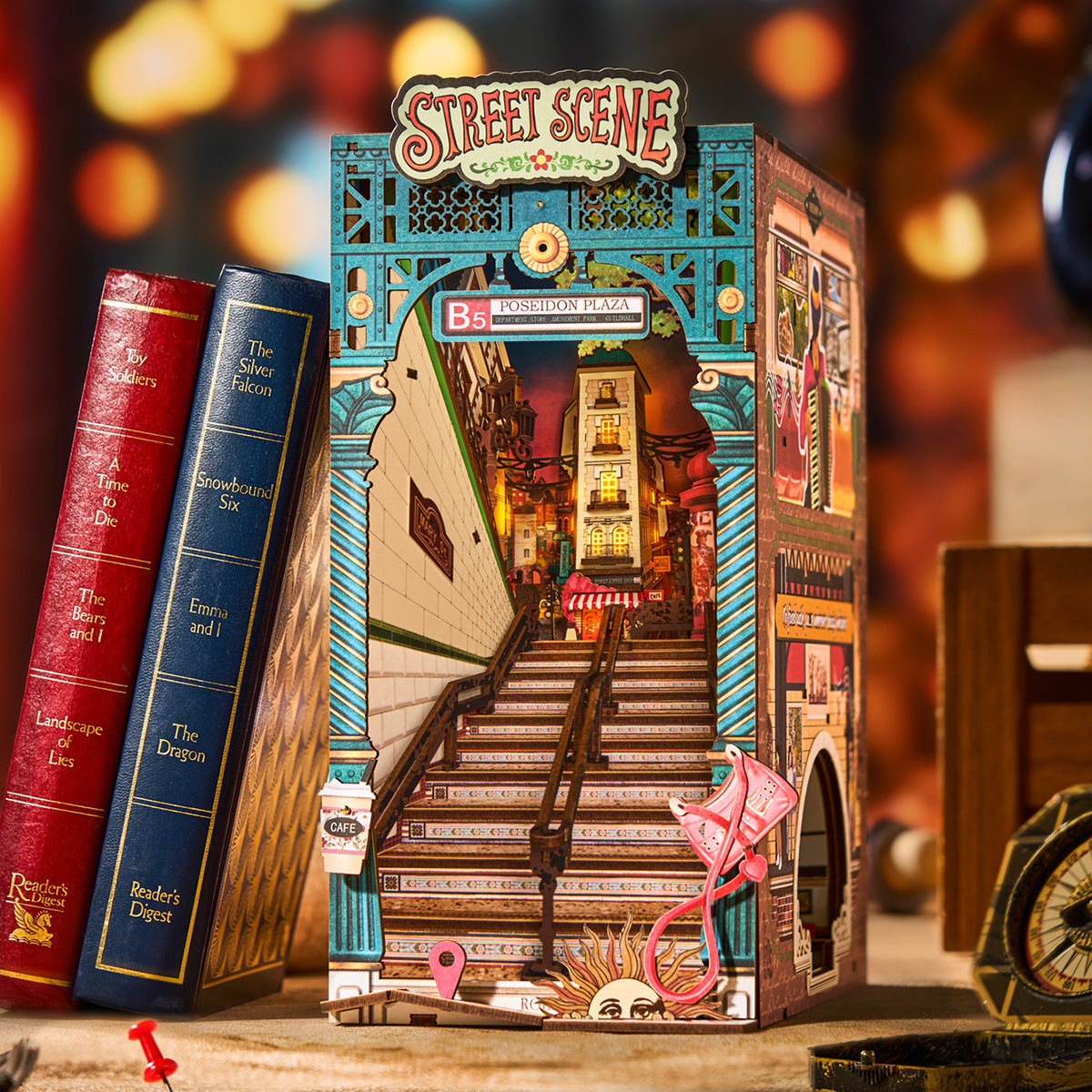 Rolife DIY Boekenhoek Street Scene – TGB13 - Afbeelding 2