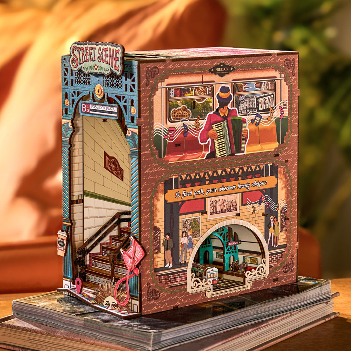 Rolife DIY Boekenhoek Street Scene – TGB13 - Afbeelding 3