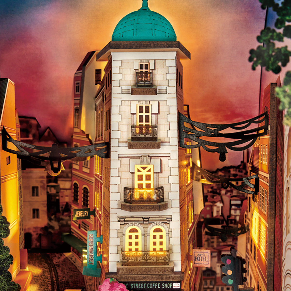 Rolife DIY Boekenhoek Street Scene – TGB13 - Afbeelding 5